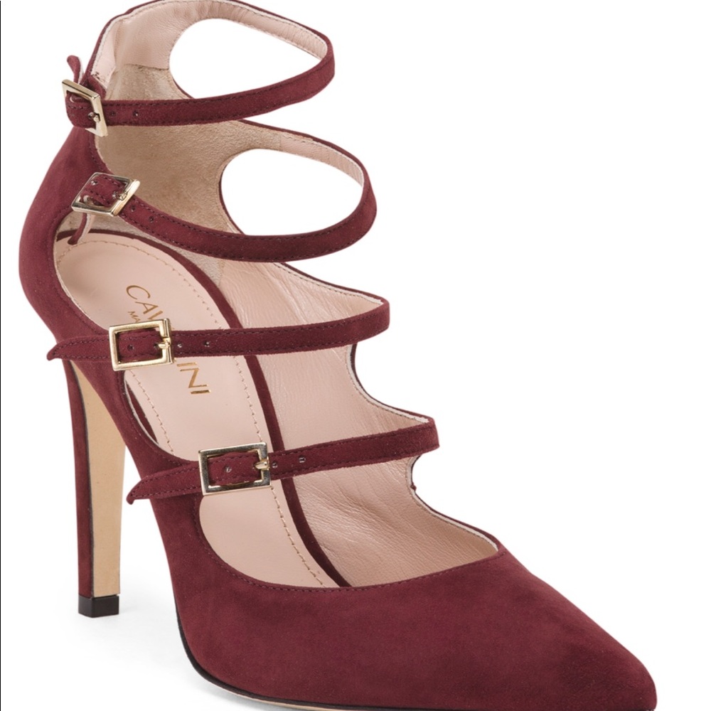 Cavallini Red Suede Pointy Stiletto Pumps - 37